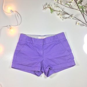 💜J.Crew | 0 | Purple 3” Chino Short